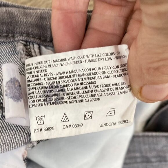 Gloria Vanderbilt Womens Jeans Size 12 Missy Amanda Classic Straight Retro Gray - Picture 10 of 14